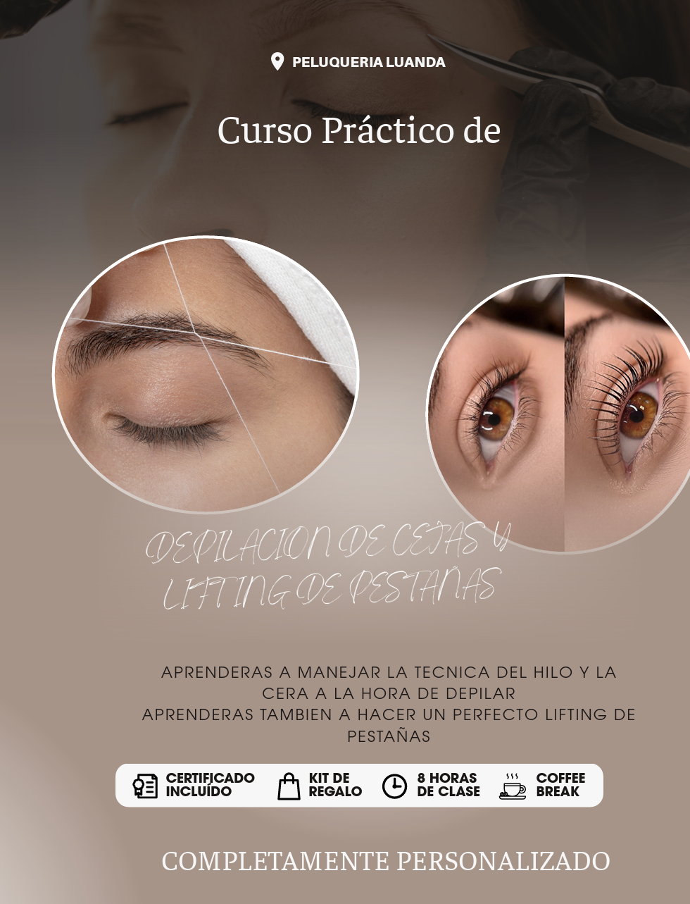 Curso Depilación Cejas y Lifting Pestañas